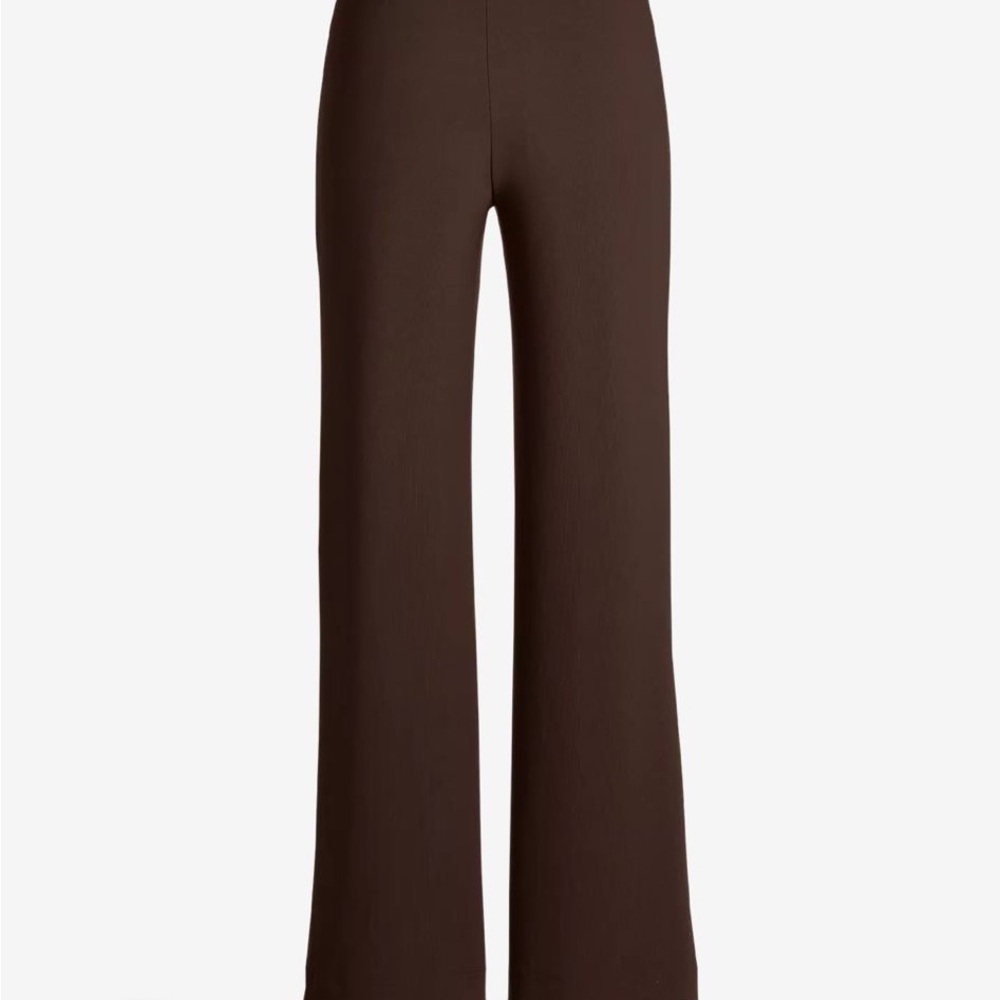 Boston Proper Chocolate Wide-Leg Pants